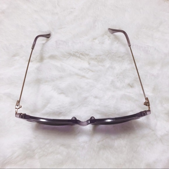 LOFT Pale Periwinkle Metallic Round Sunglasses - Picture 8 of 8